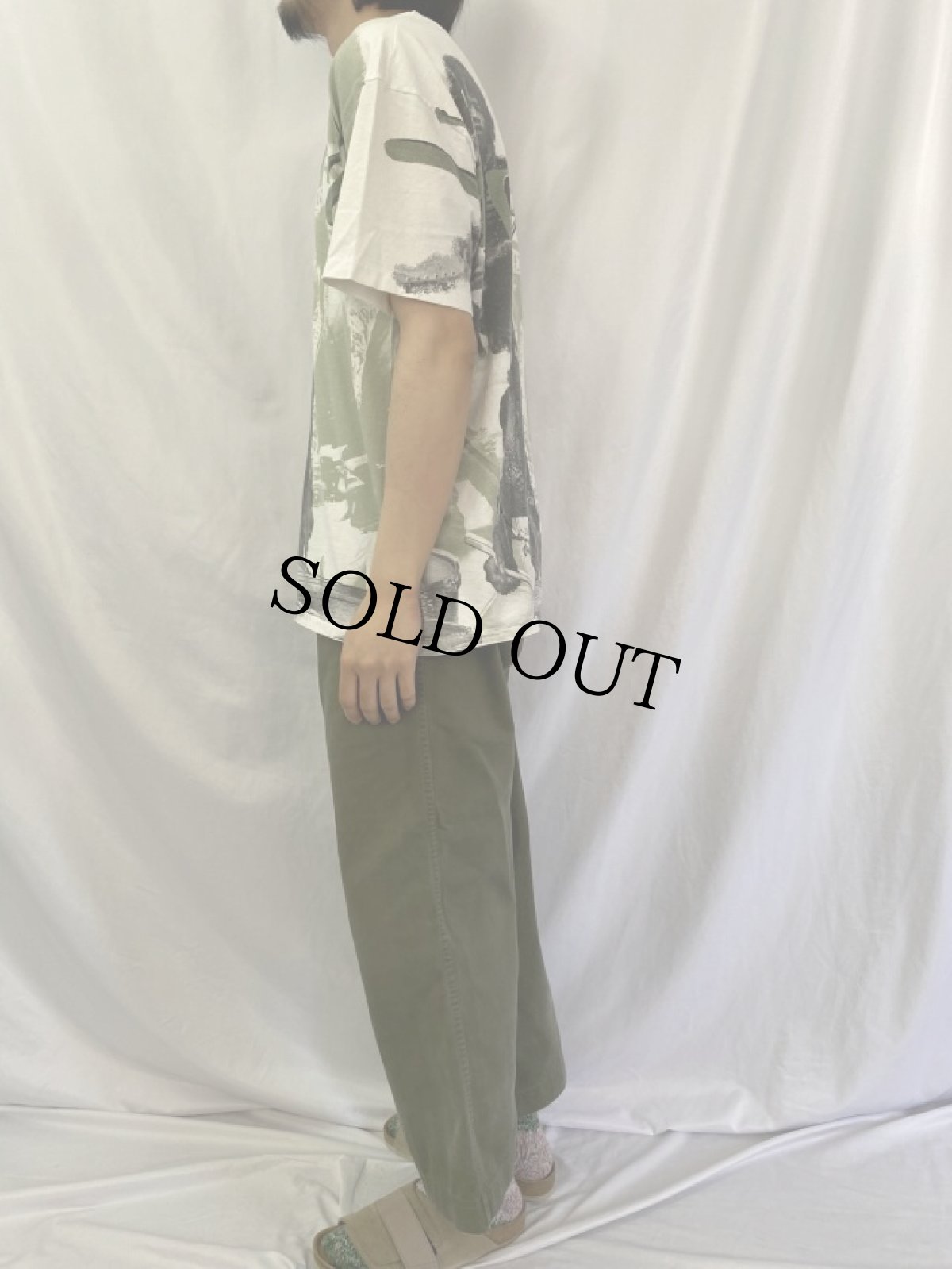 画像3: 90's Jimi Hendrix USA製 大判プリント ミュージシャンTシャツ XL (3)