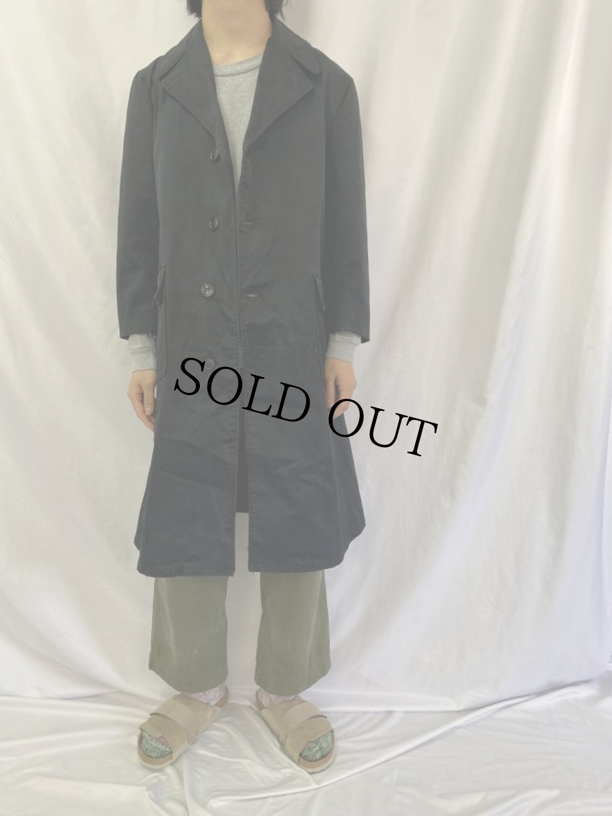 画像2: 40's USCG PLYMOUTH社製 ショップコート (2)