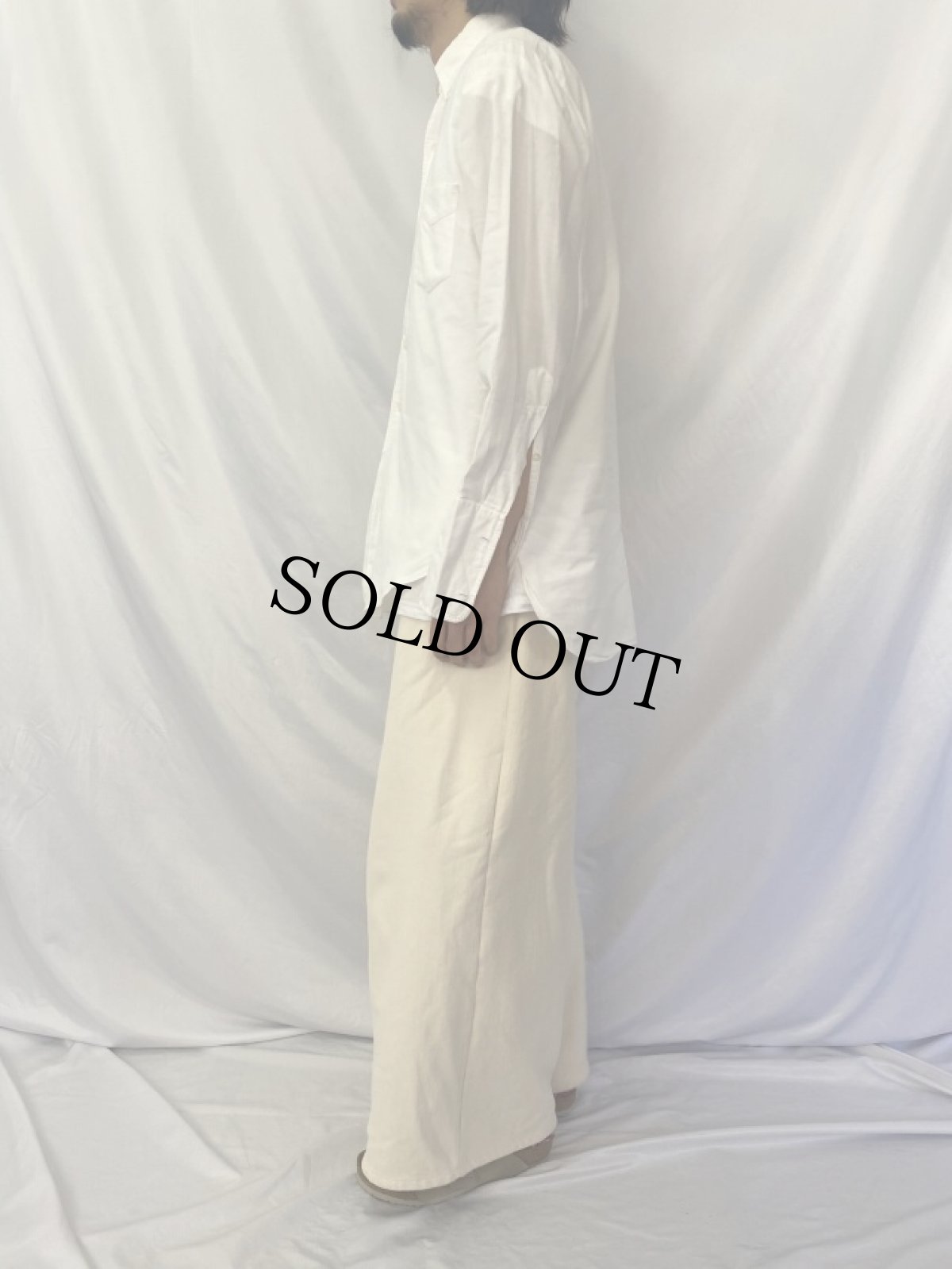 画像3: 60's Excello USA製 マチ付き×ダブルカフス オックスフォードボタンダウンシャツ (3)