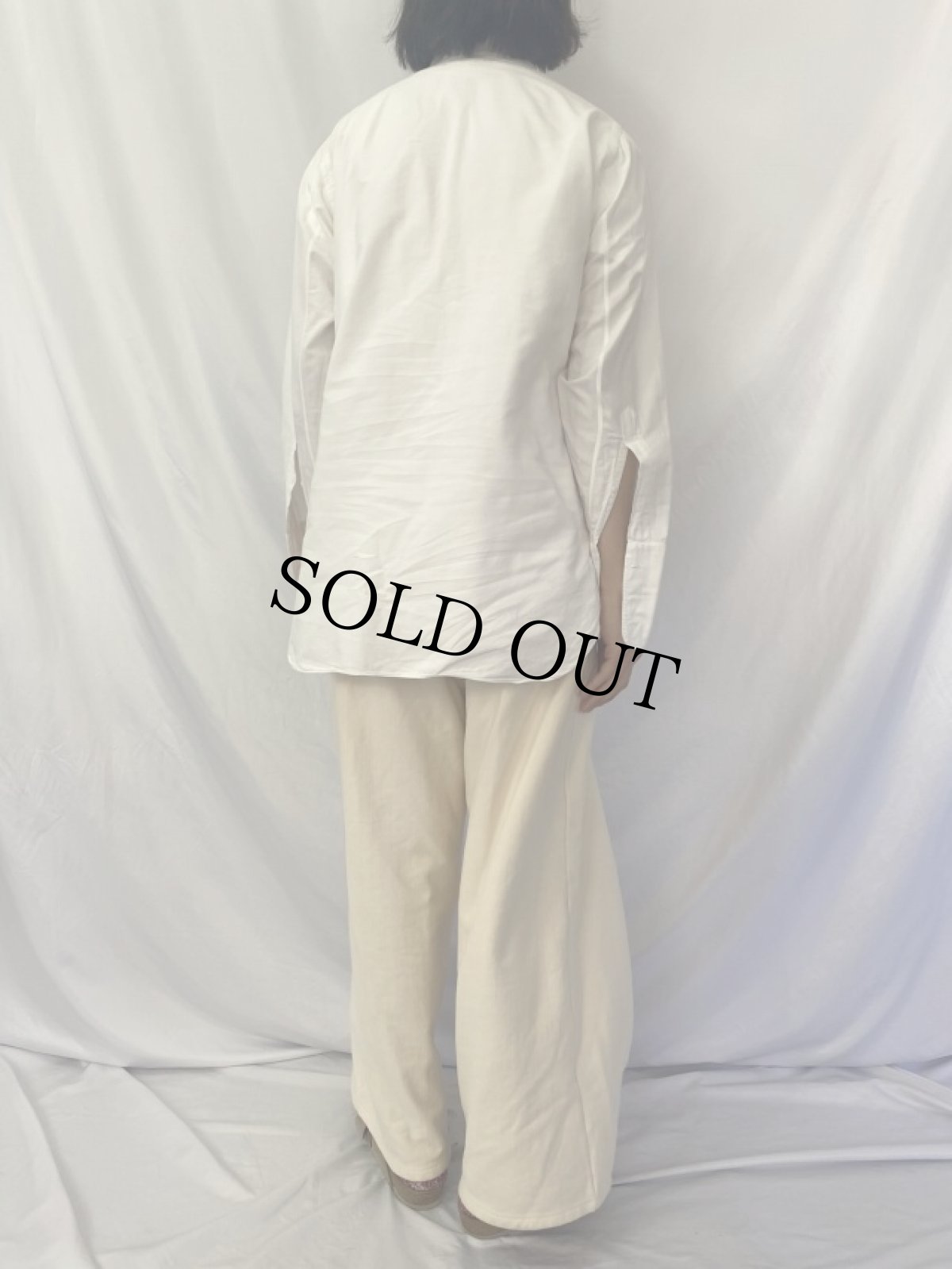 画像4: 60's Excello USA製 マチ付き×ダブルカフス オックスフォードボタンダウンシャツ (4)