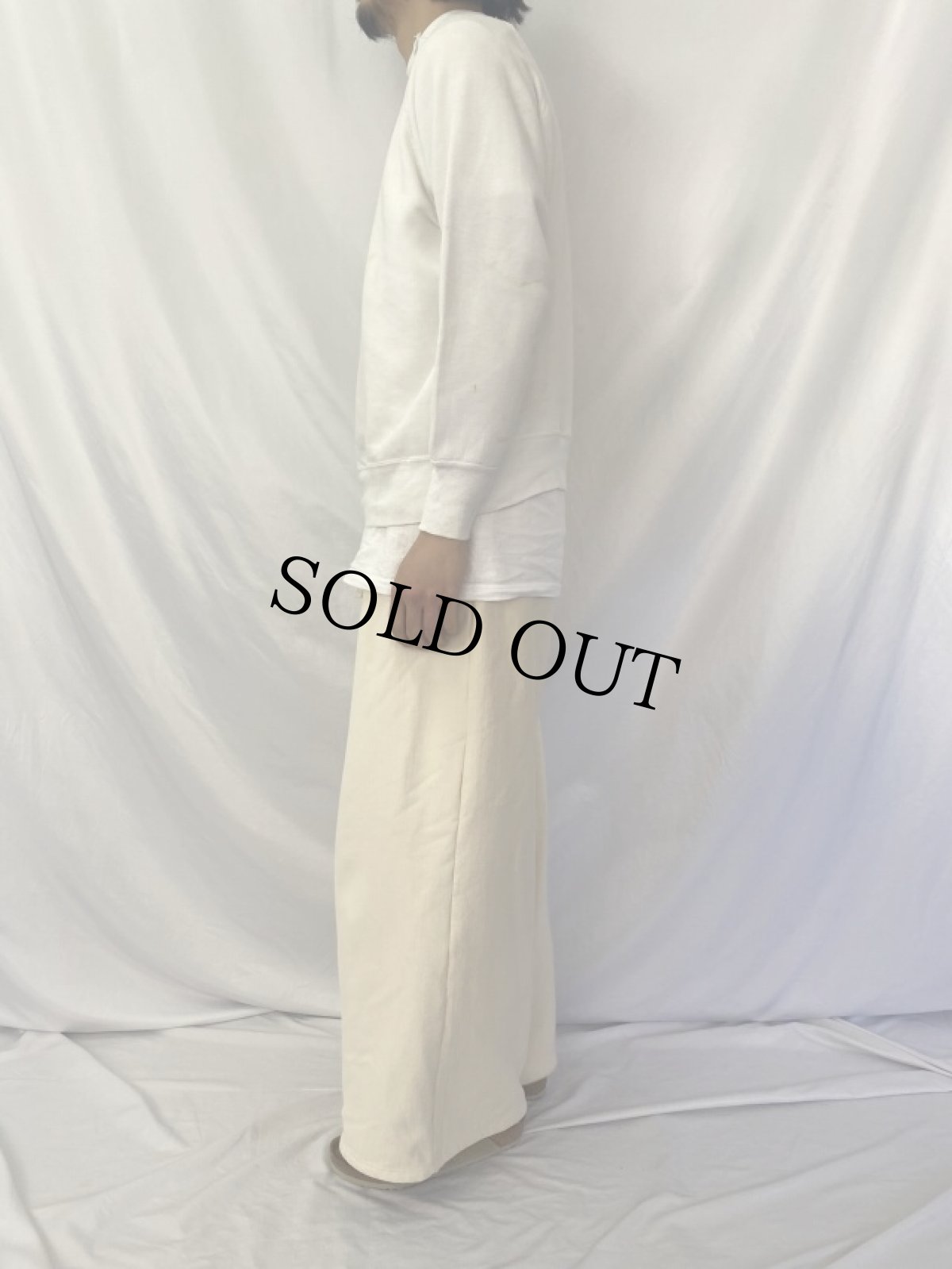 画像3: 60's 脇下三角ガゼット ラグランスウェット 無地 (3)