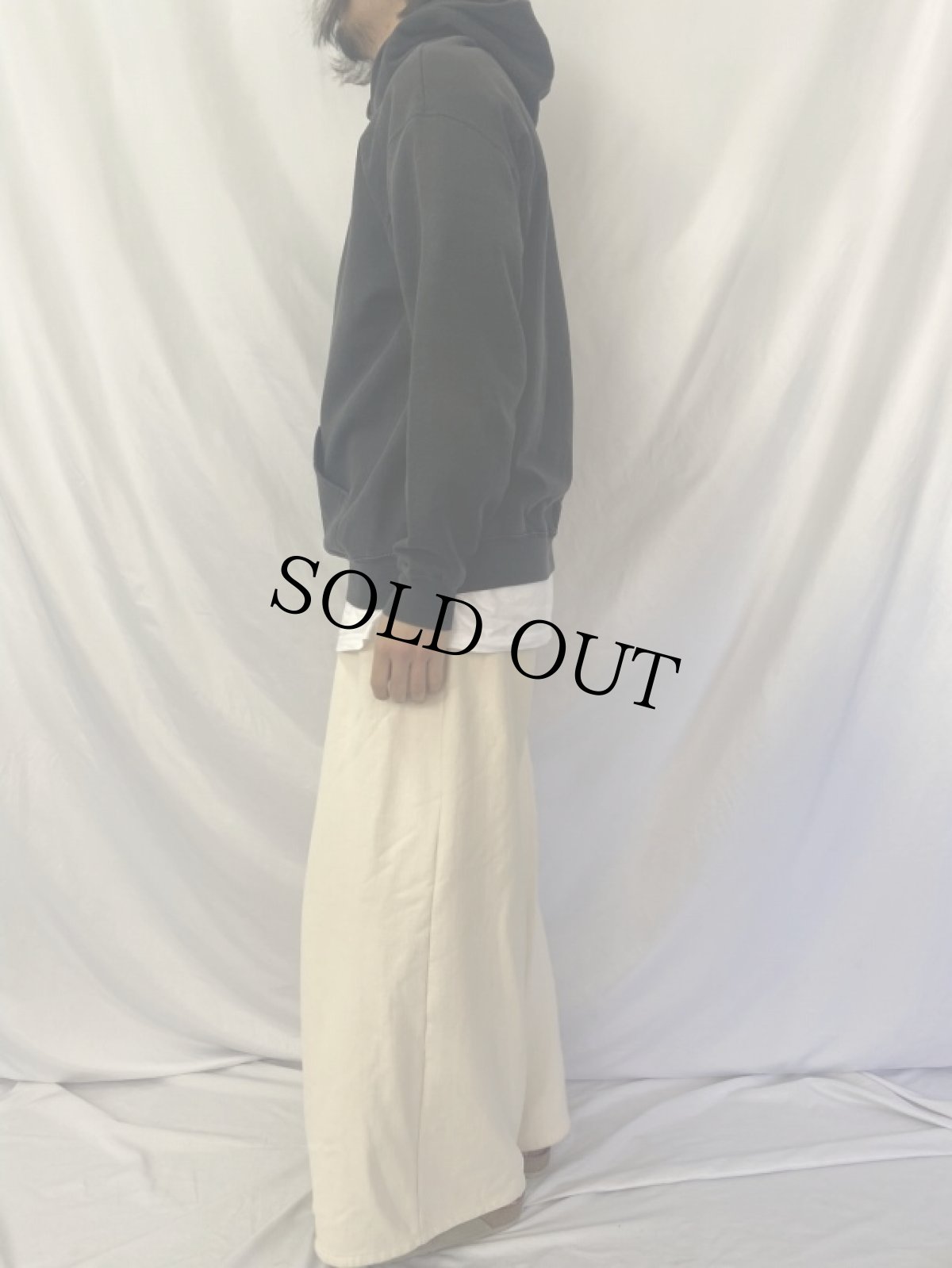 画像4: AMPELMANN ロゴプリントスウェットフーディー XL (4)