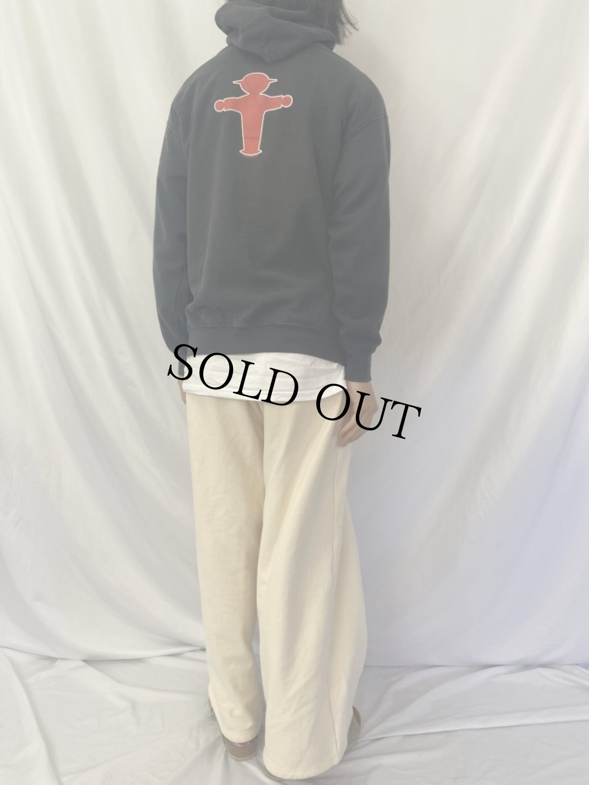 画像5: AMPELMANN ロゴプリントスウェットフーディー XL (5)