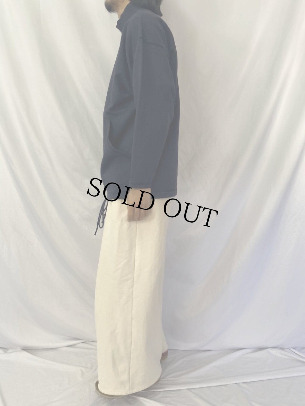 画像3: 90's USA製 ハイネック スウェットプルオーバー S/M (3)