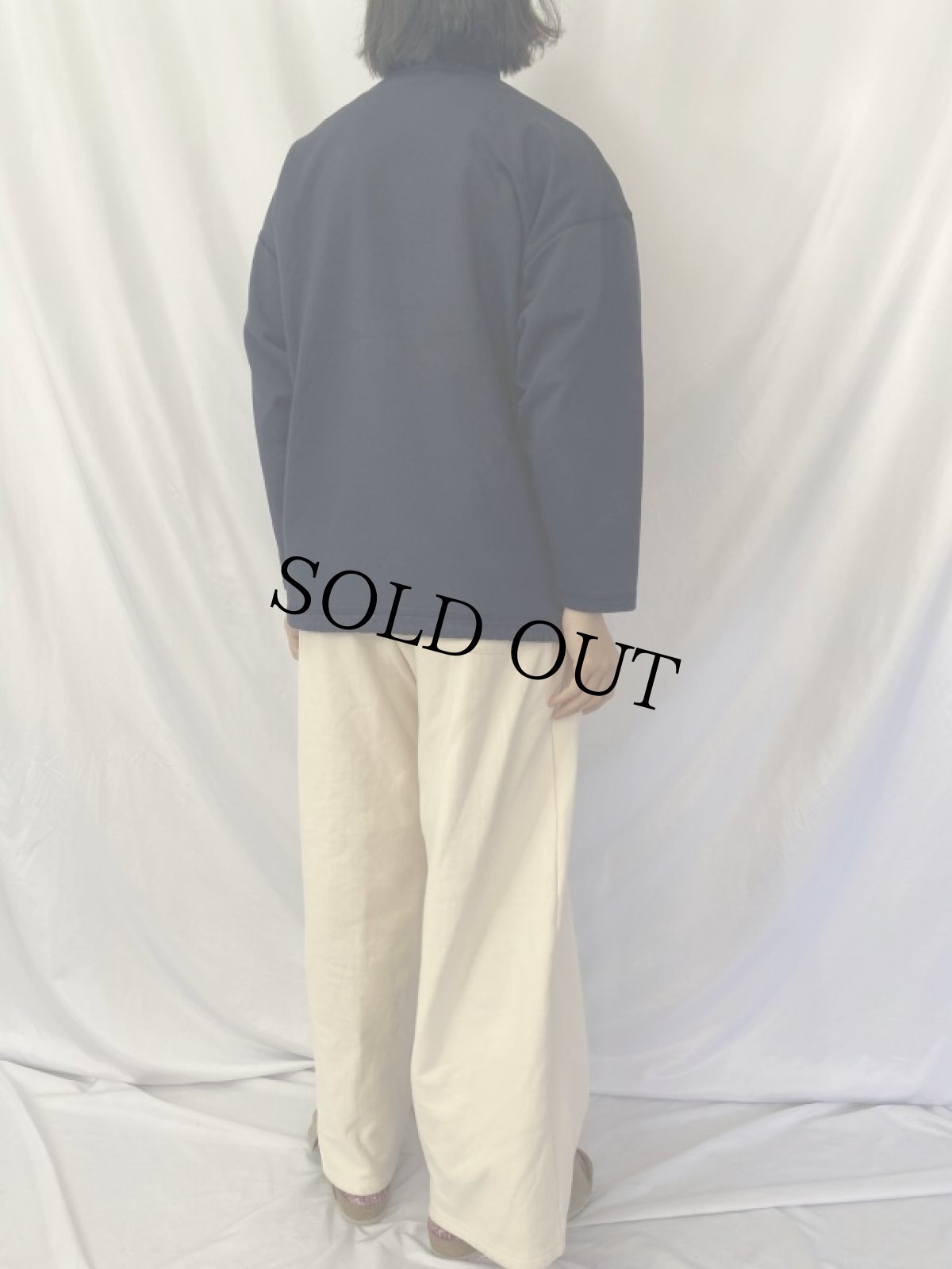 画像4: 90's USA製 ハイネック スウェットプルオーバー S/M (4)