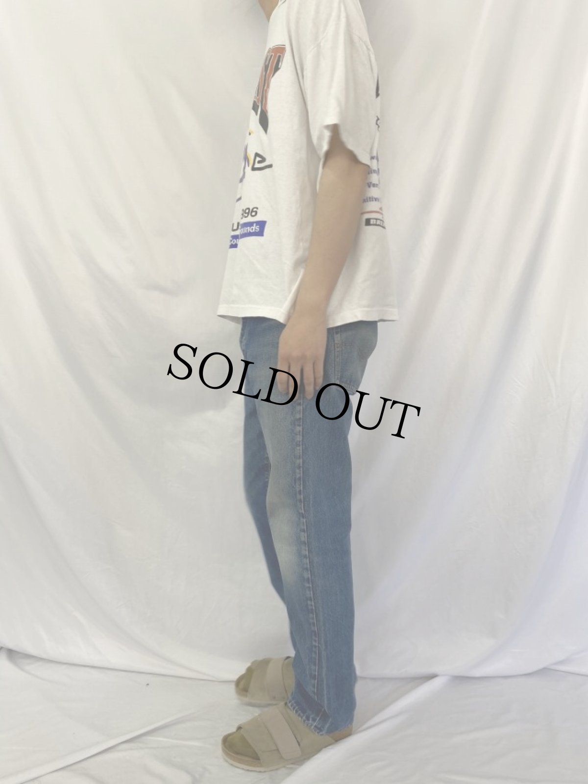 画像3: 60〜70's LEVI'S 505 BIGE デニムパンツ W35 (3)