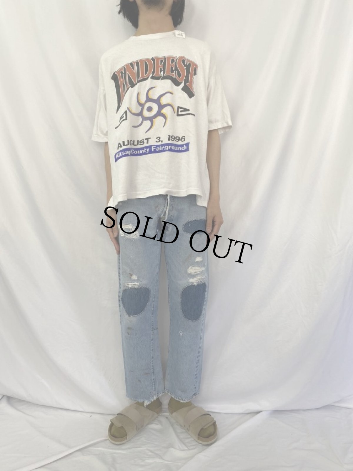 画像2: 80's Levi's 501 RED LINE デニムパンツ W34 (2)