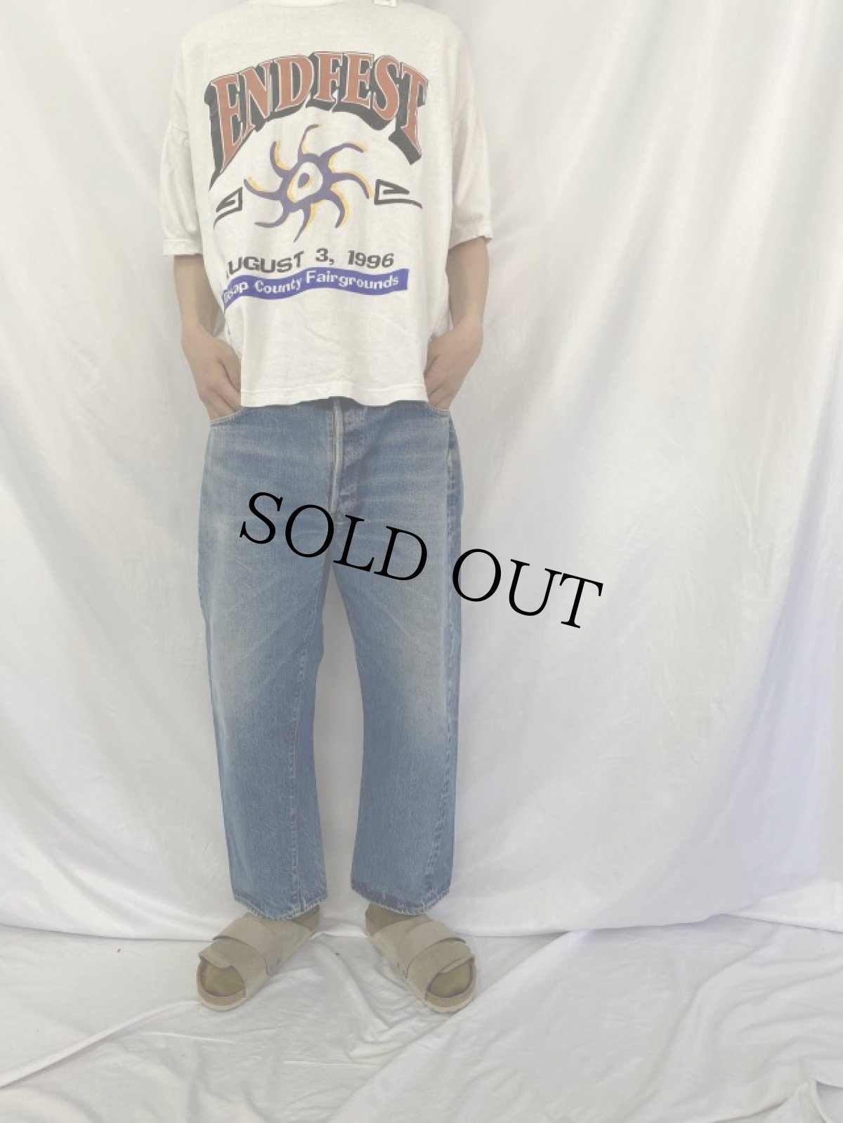 画像2: 70's Levi's 501 66後期 デニムパンツ W38 (2)