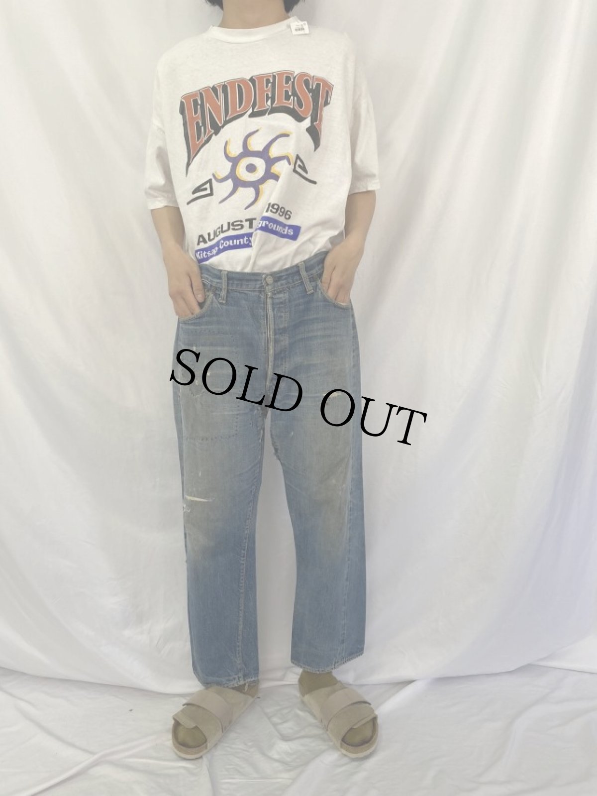 画像2: 60's LEVI'S 501 TYPE デニムパンツ W39 (2)