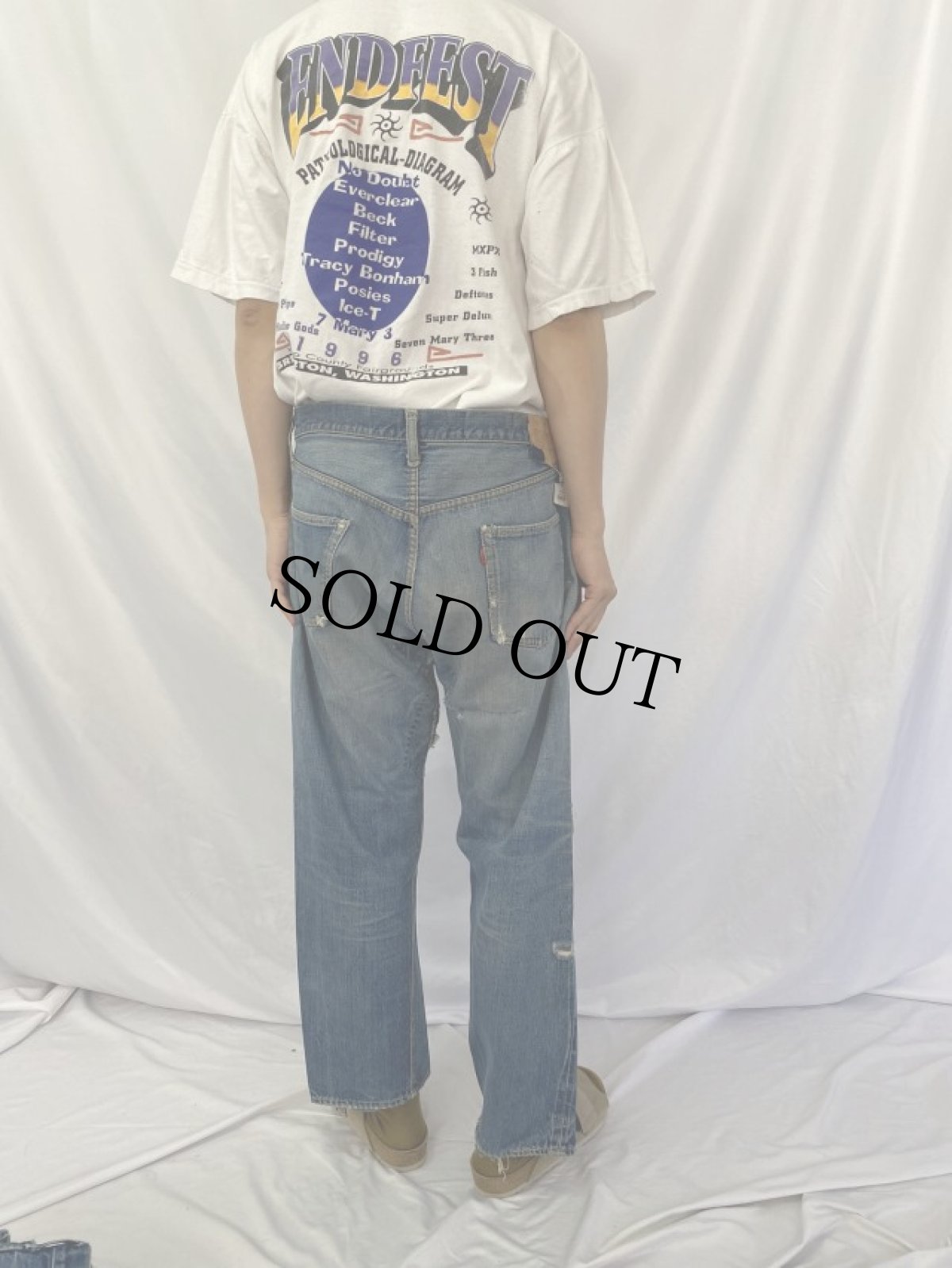 画像4: 60's LEVI'S 501 TYPE デニムパンツ W39 (4)