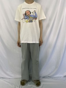 画像3: 90's SALVADOR DALI USA製 "EATING A BOWL OF SURREAL" アートイラストプリントTシャツ XL (3)