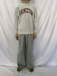 画像3: 90's Champion REVERSEWEAVE USA製 "PRINCETON" プリントスウェット L (3)