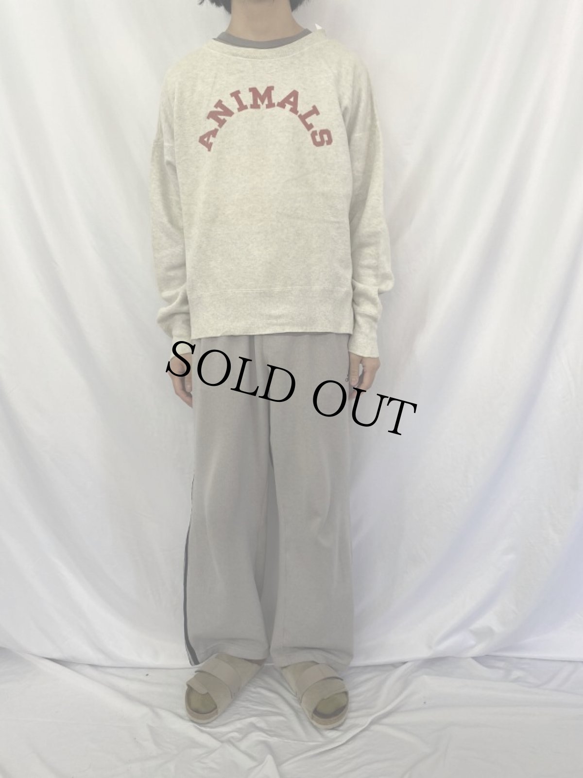 画像3: 50〜60's Champion 小文字ランタグ "ANIMALS" プリントスウェット XL (3)