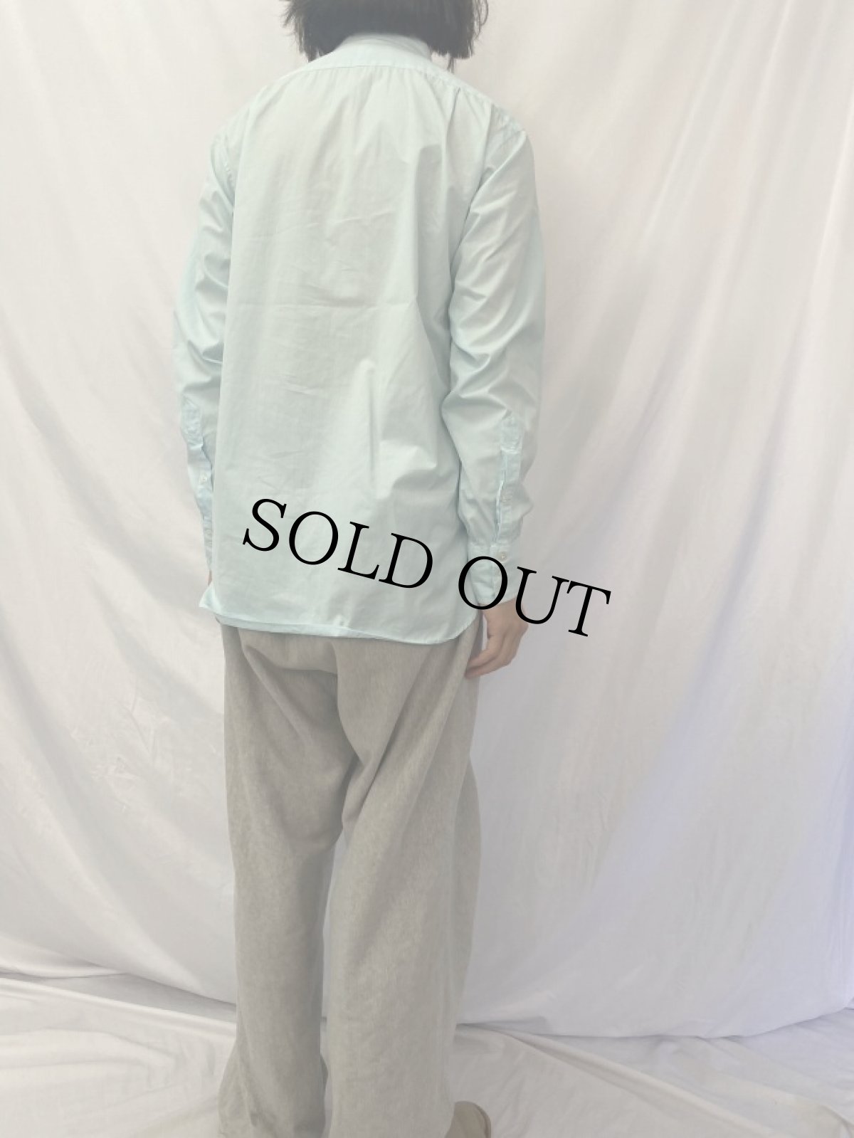 画像4: 90's Turnbull&Asser ENGLAND製 "SEA ISLAND COTTON" マチ付き コットンブロードシャツ (4)