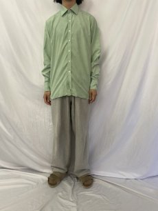 画像2: 90's Turnbull&Asser ENGLAND製 "SEA ISLAND COTTON" マチ付き コットンブロードシャツ  (2)