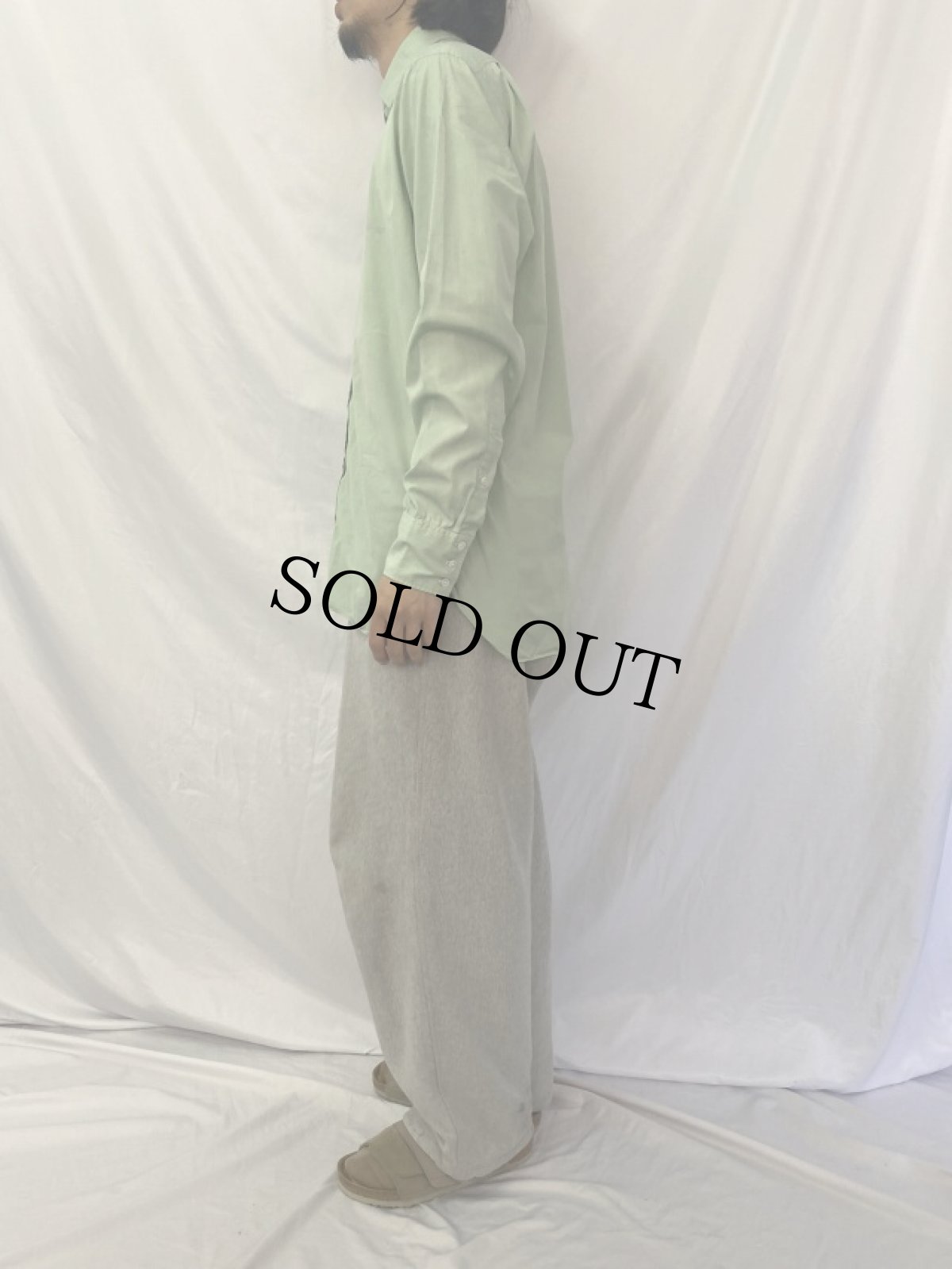 画像3: 90's Turnbull&Asser ENGLAND製 "SEA ISLAND COTTON" マチ付き コットンブロードシャツ (3)