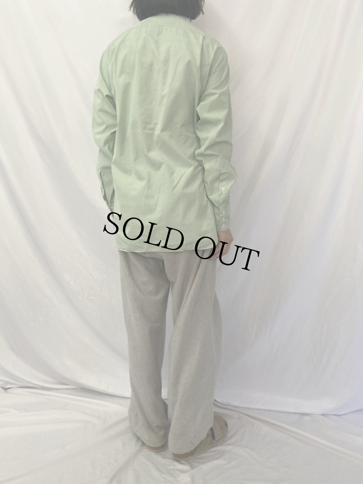 画像4: 90's Turnbull&Asser ENGLAND製 "SEA ISLAND COTTON" マチ付き コットンブロードシャツ (4)