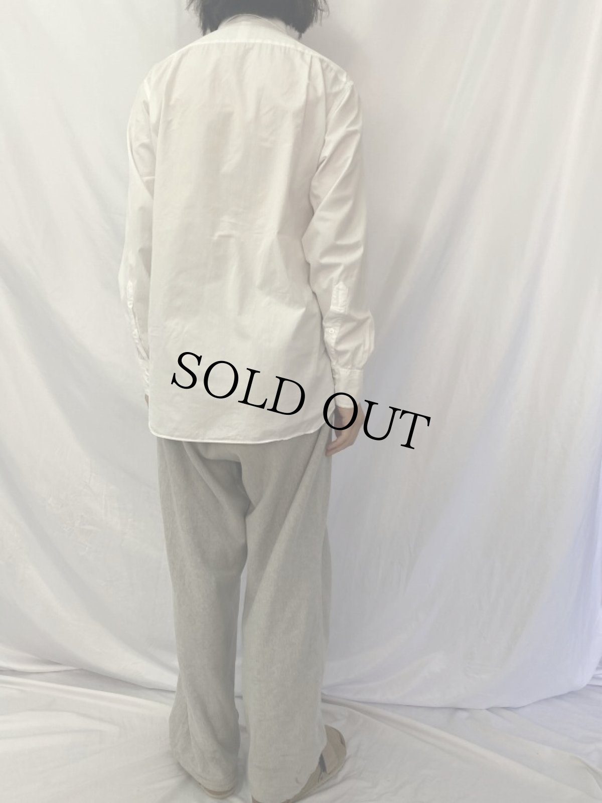 画像4: 90's Turnbull&Asser ENGLAND製 "SEA ISLAND COTTON" マチ付き コットンブロードシャツ (4)