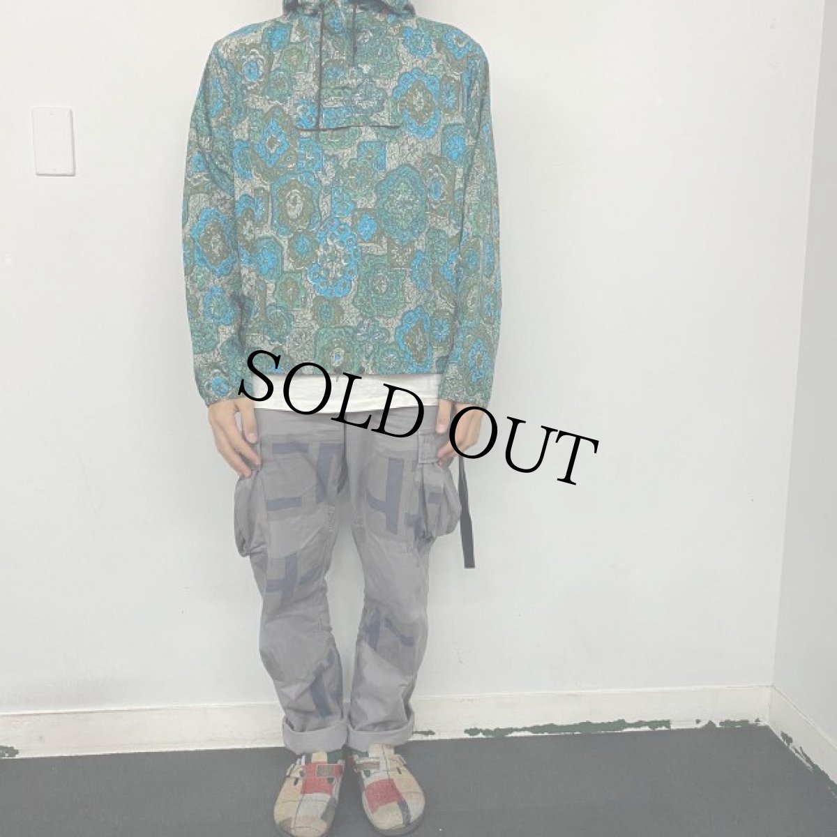 画像2: 50〜60's Hunter Sportswear 総柄アノラックパーカ L (2)