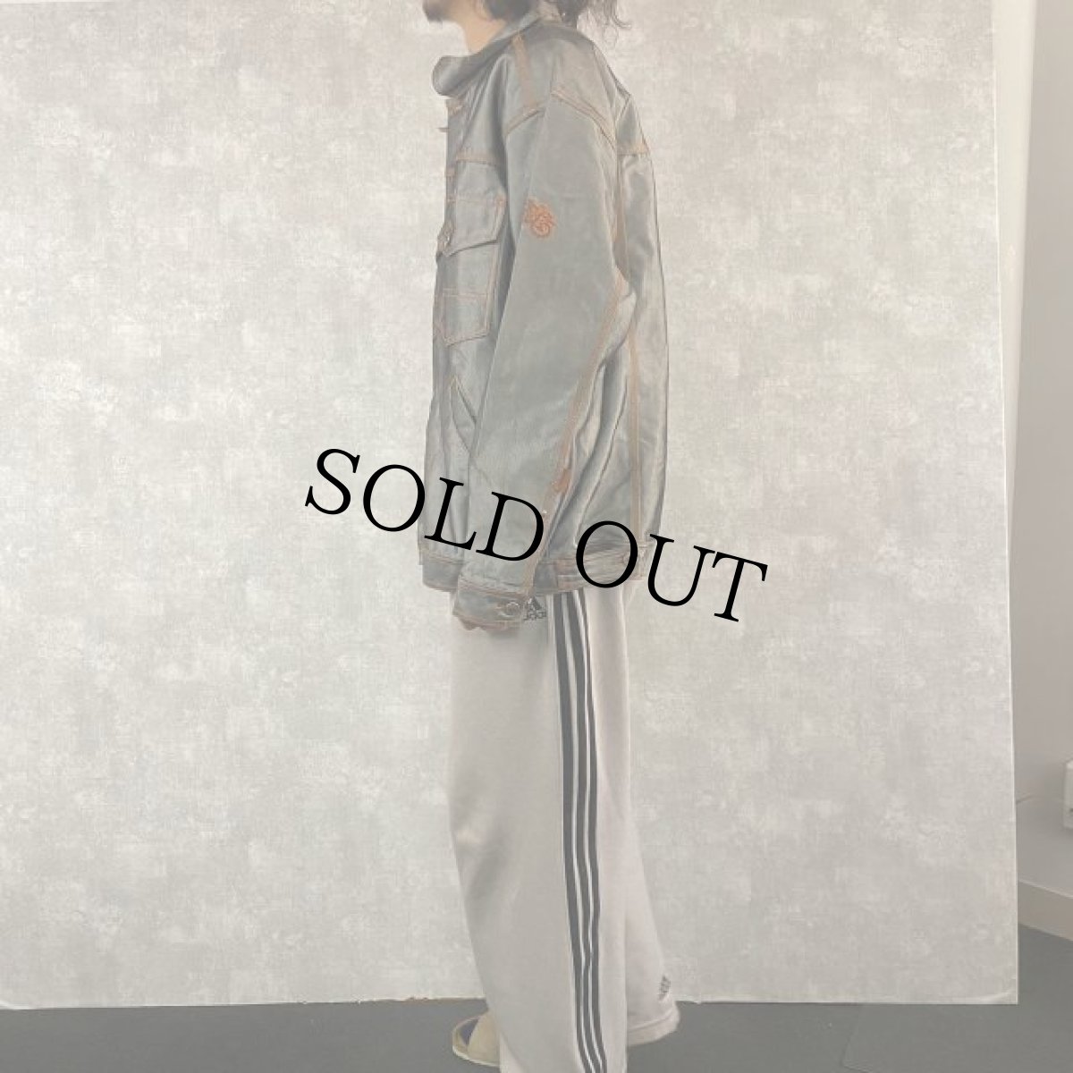 画像3: SOUTHPOLE シャイニーデニムジャケット L (3)