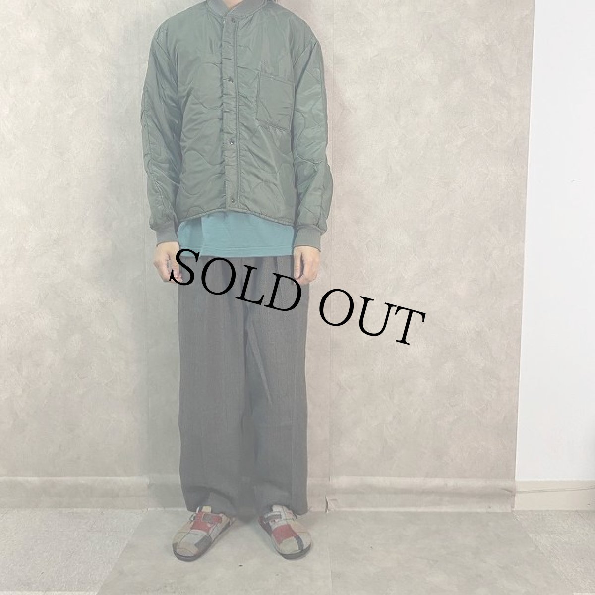 画像2: 80's U.S.AF CWU-9/P QUILTED NYLON JAKET LARGE (2)