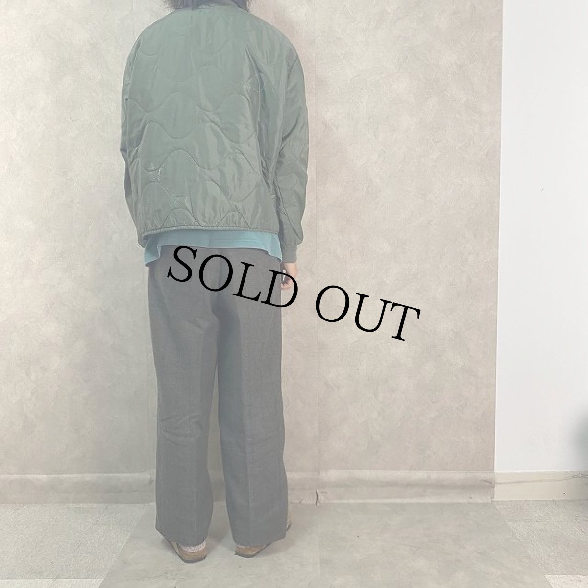 画像4: 80's U.S.AF CWU-9/P QUILTED NYLON JAKET LARGE (4)