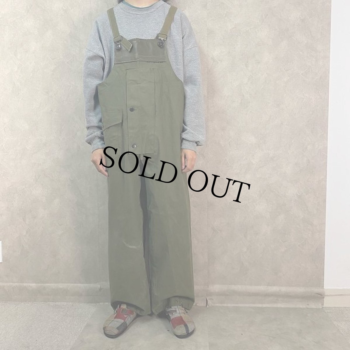 画像2: 40's U.S.NAVY N-2 デッキレインオーバーオール MIDIUM (2)