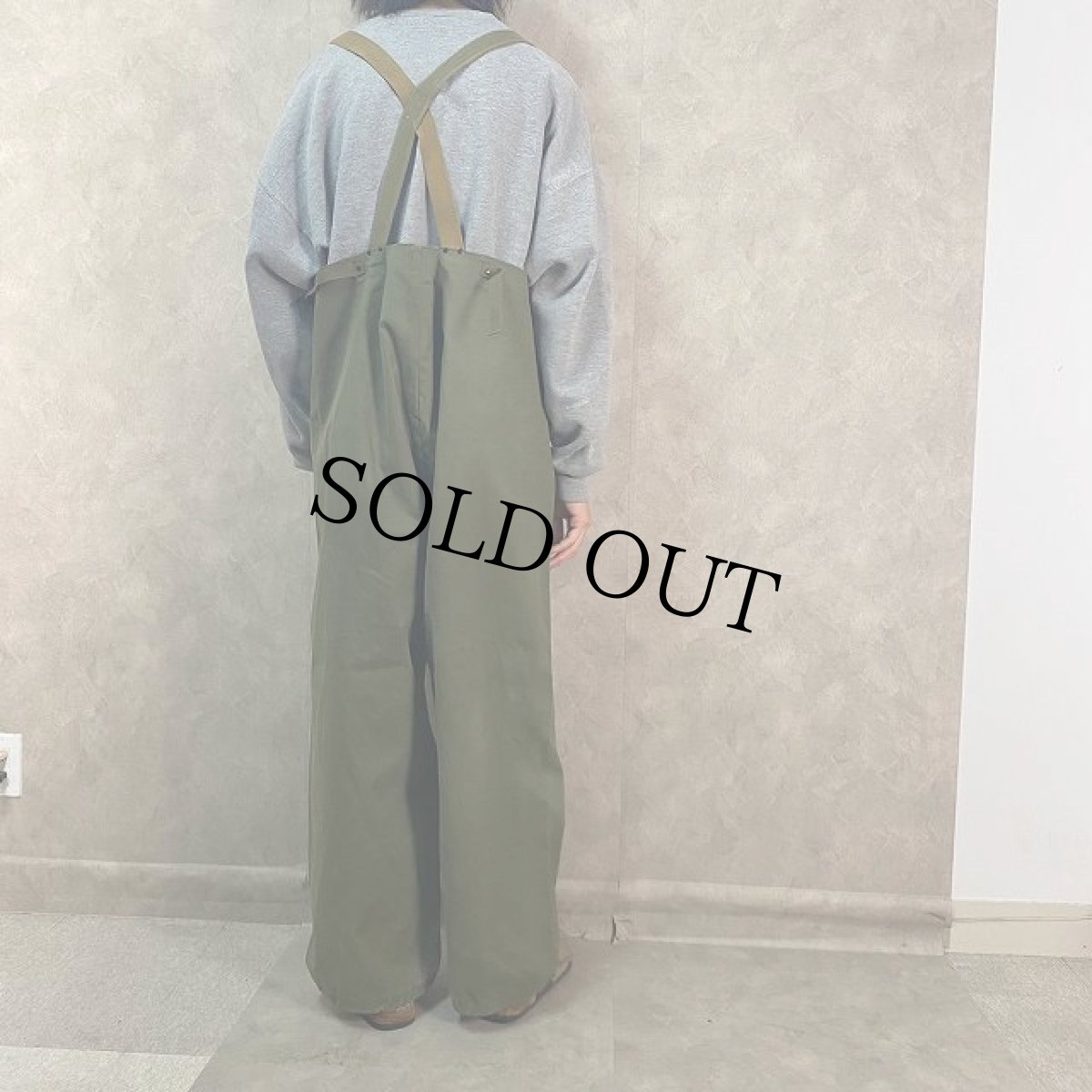 画像4: 40's U.S.NAVY N-2 デッキレインオーバーオール MIDIUM (4)