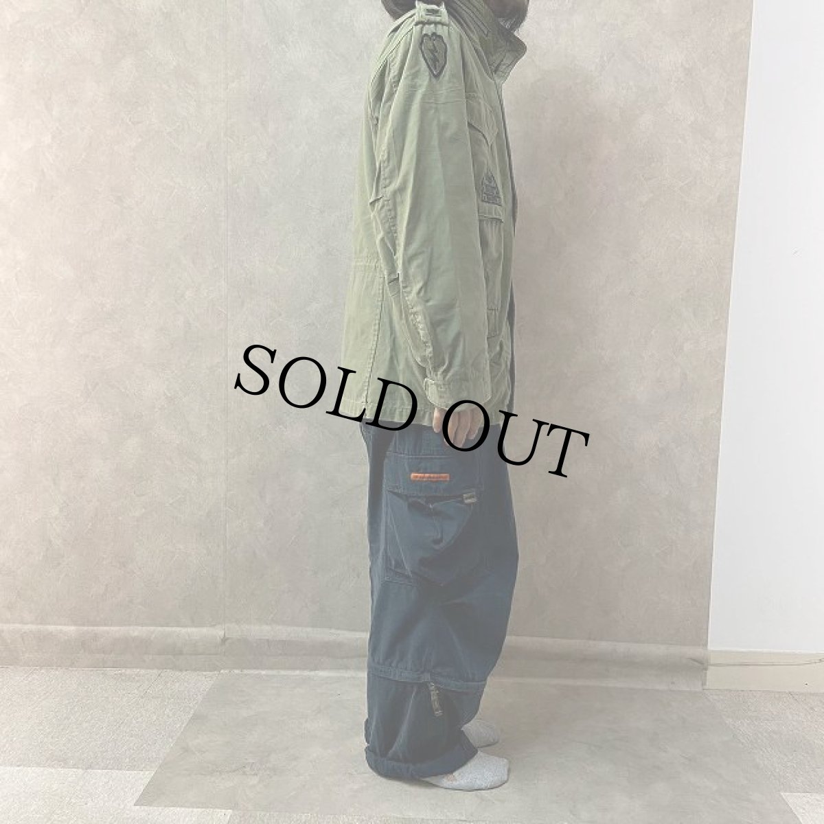 画像3: 60's US.MILITARY M-65 パッチ付きフィールドジャケット 2nd REGULAR-SMALL (3)