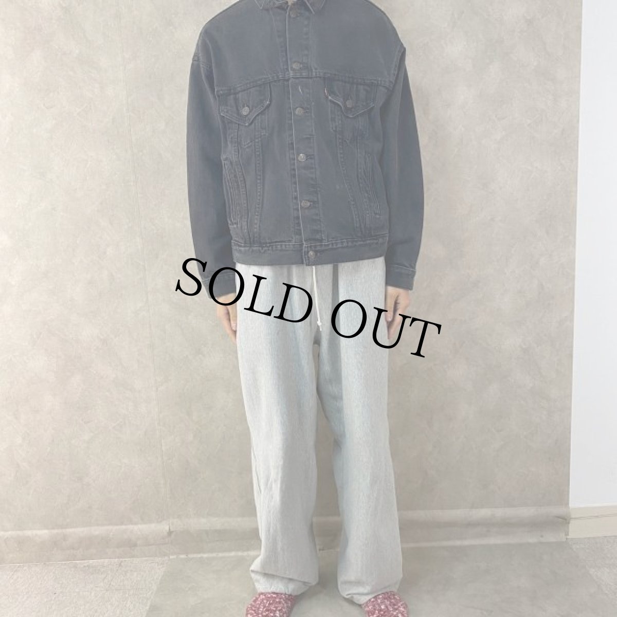画像2: Levi's 70507 ブラックデニムジャケット M (2)