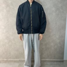 画像3: 90's〜 ALPHA INDUSTRIES,INC. 民間用 MA-1 フライトジャケット LARGE (3)