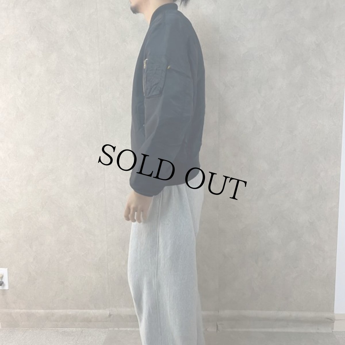 画像4: 90's〜 ALPHA INDUSTRIES,INC. 民間用 MA-1 フライトジャケット LARGE (4)