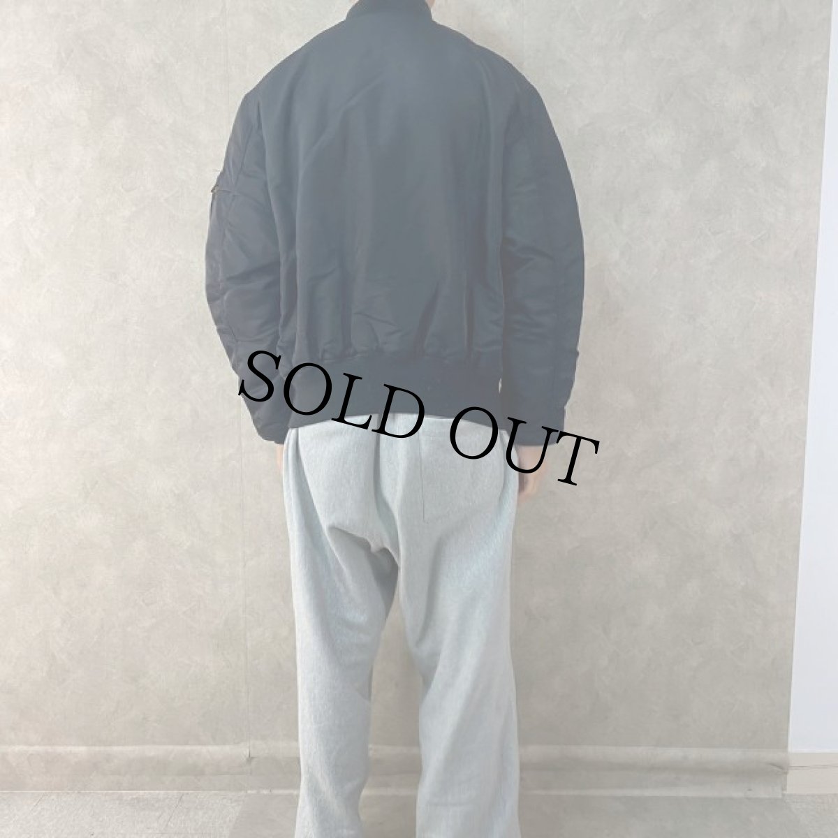 画像5: 90's〜 ALPHA INDUSTRIES,INC. 民間用 MA-1 フライトジャケット LARGE (5)