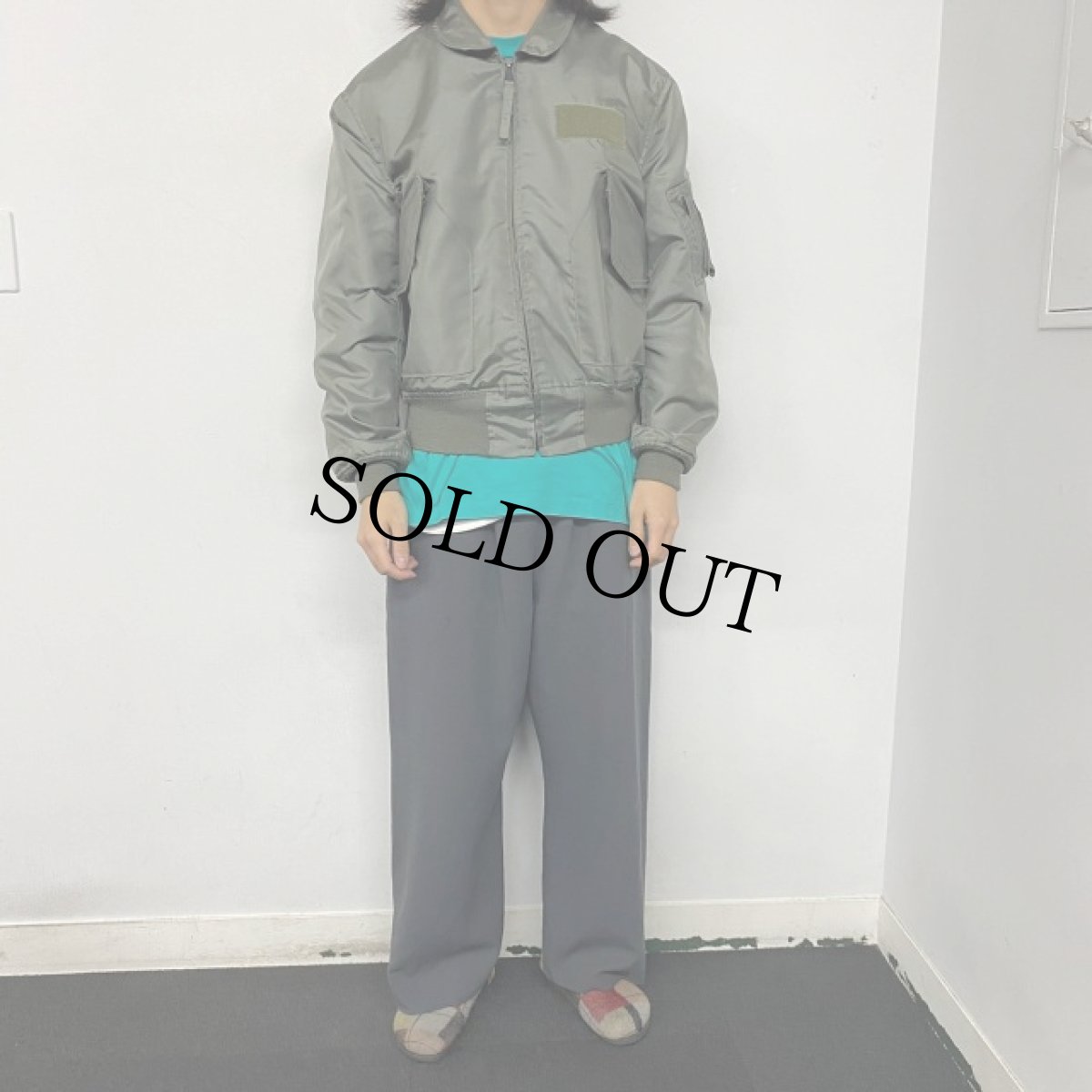 画像2: 80's U.S.AIR FORCE CWU-36/P Flight Jacket LARGE (2)