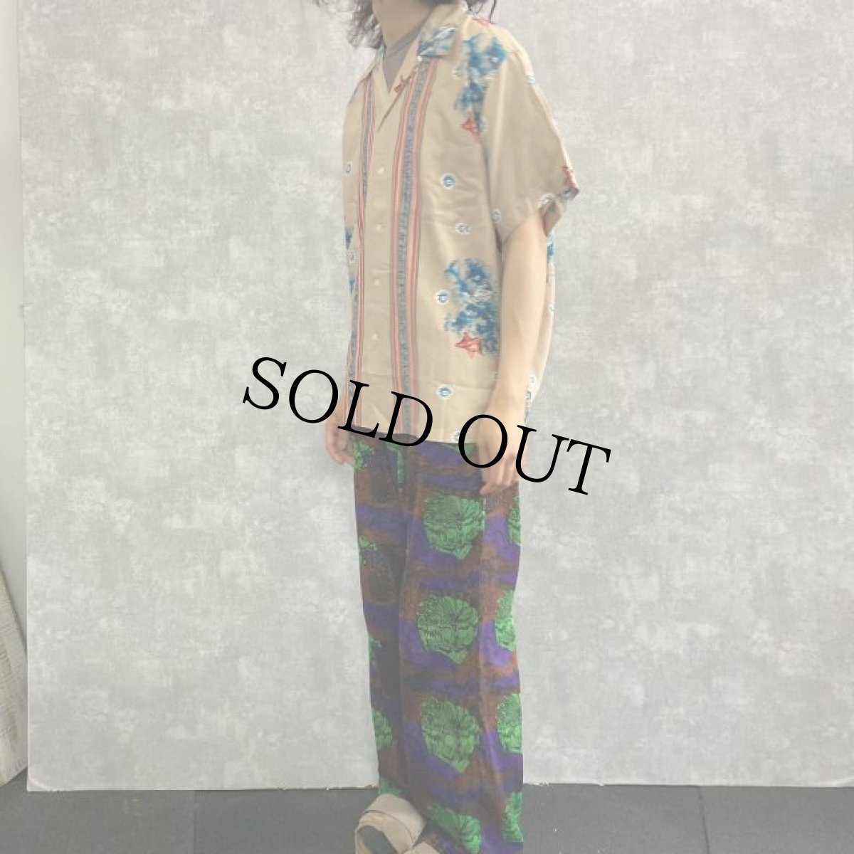 画像3: 50's Duke Kahanamoku マリン柄 レーヨンアロハシャツ L (3)