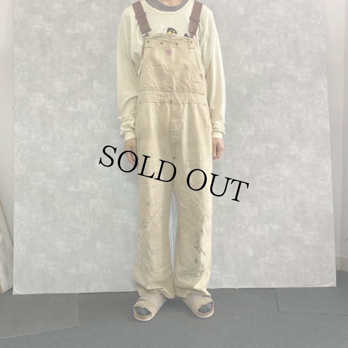 画像2: 40's Carhartt ハートタグ ブラウンダック オーバーオール (2)