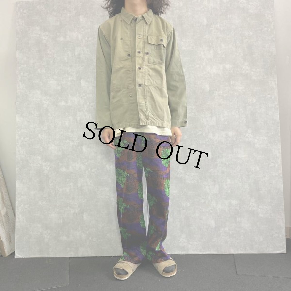 画像2: 40's USMC M-44 HBT Jacket ステンシル入り (2)