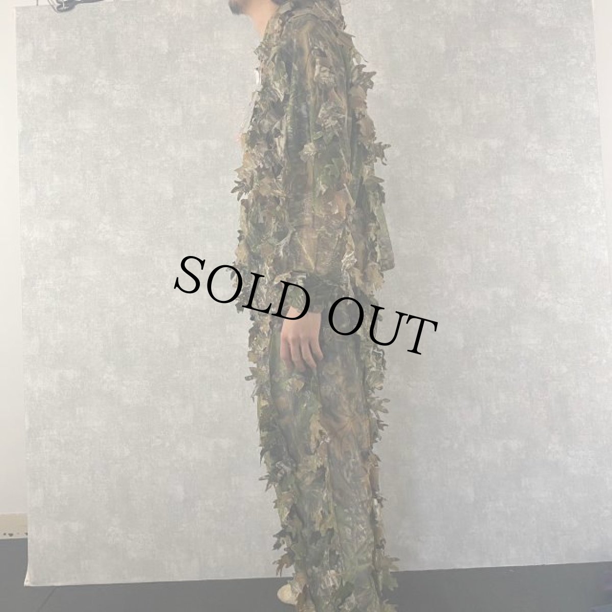 画像3: UNDER BRUSH リアルツリーカモ柄 3Dギリージャケット＆イージーパンツ SETUP 未使用品 (3)