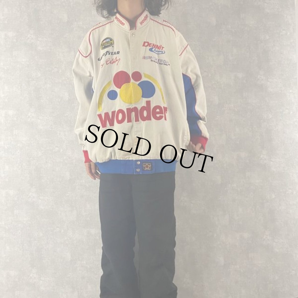 画像3: JH DESIGN "wonder" 刺繍&パッチ付き レーシングジャケット 4XL (3)