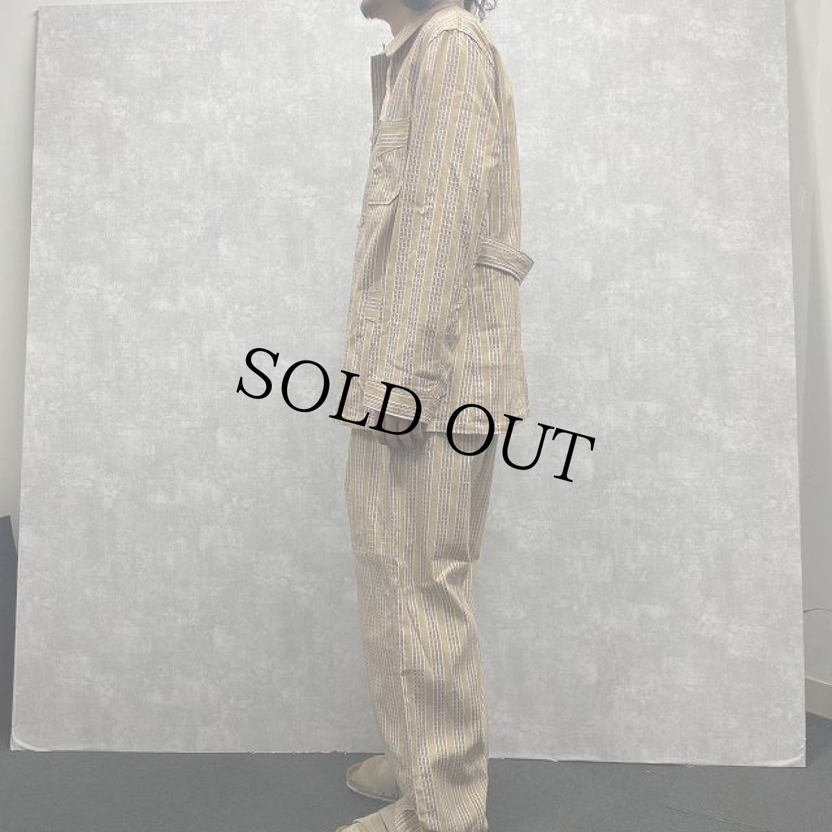 画像3: 50's ブルガリア軍 スリーピングシャツ&パンツ SETUP (3)