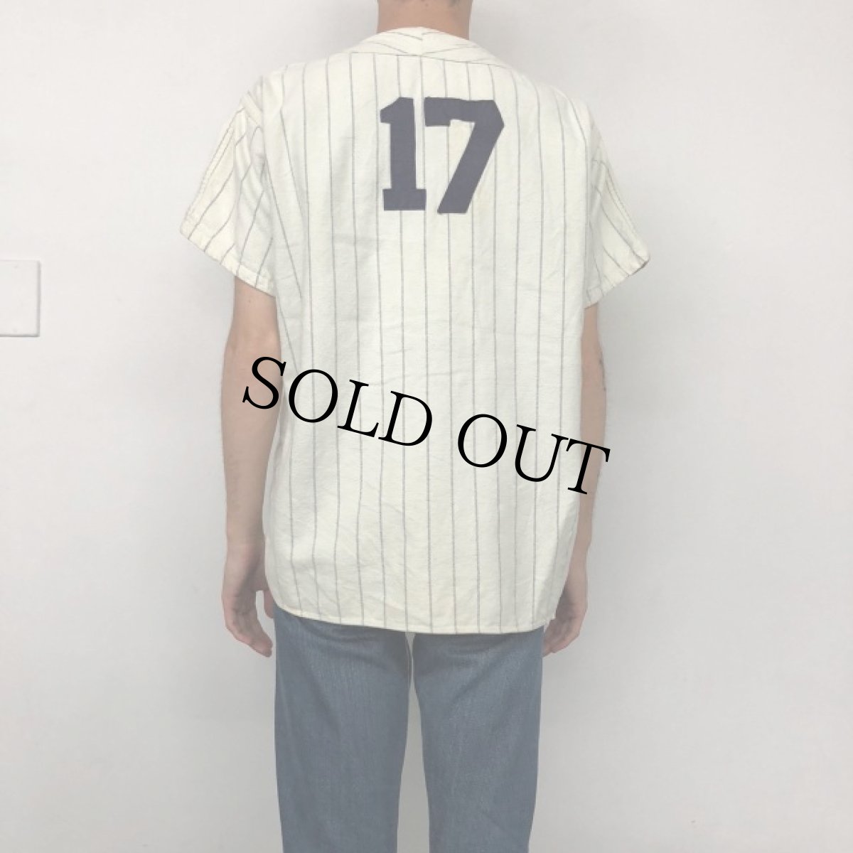 画像5: 50〜60's Southern "Downtown" Baseball Flannel Shirt M (5)