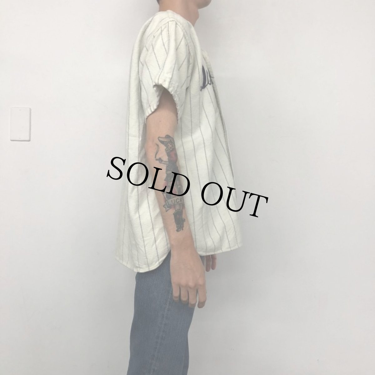 画像4: 50〜60's Southern "Downtown" Baseball Flannel Shirt M (4)