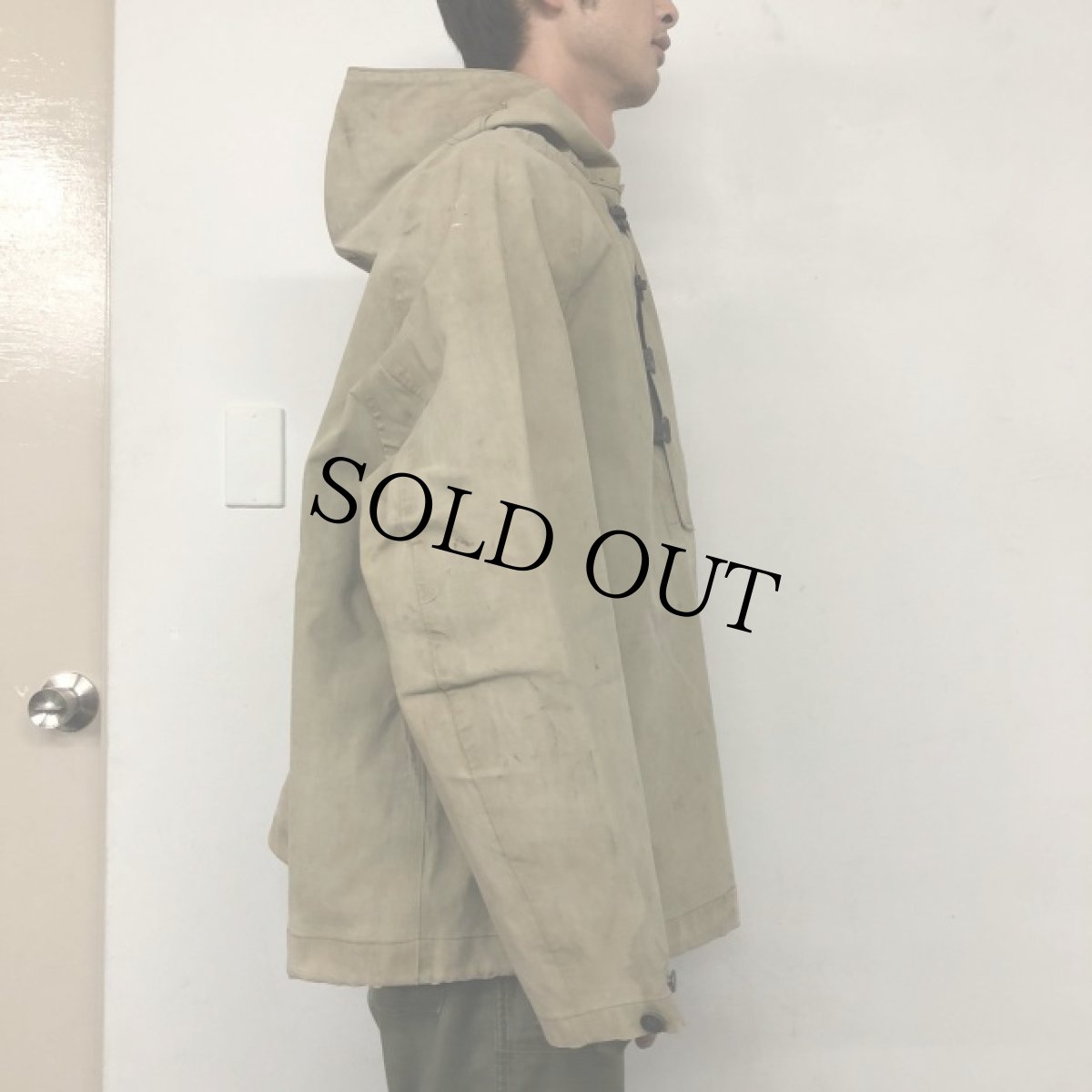 画像4: 40's U.S. NAVY デッキレインパーカ L (4)