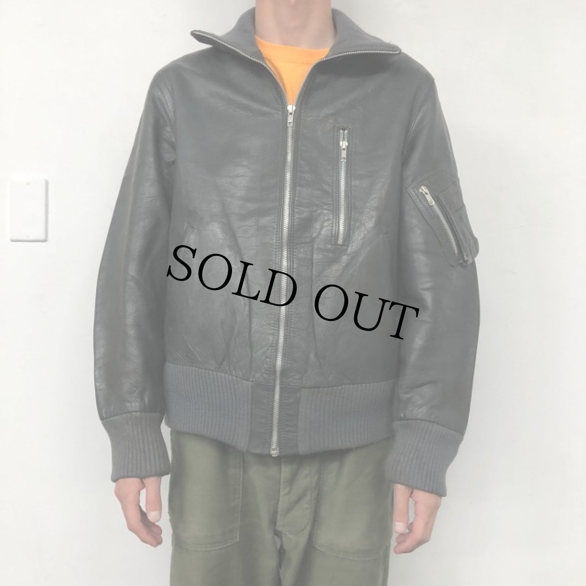 画像3: ドイツ軍 "民間用model" Flight Leather Jacket (3)