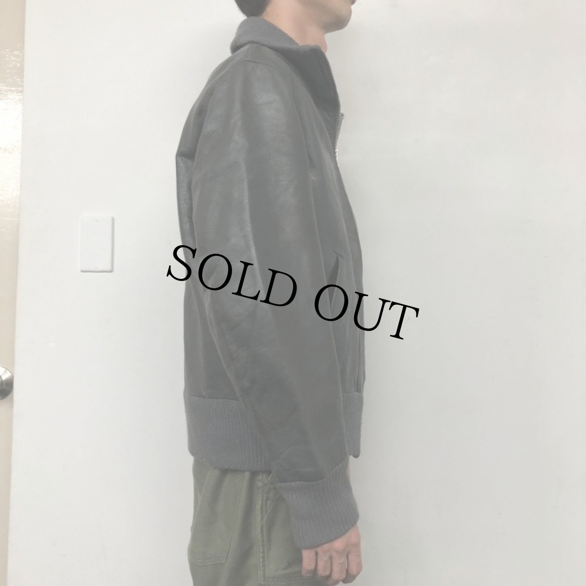 画像4: ドイツ軍 "民間用model" Flight Leather Jacket (4)