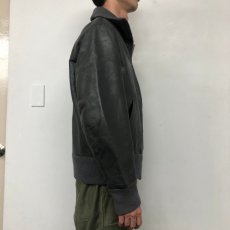 画像4: ドイツ軍 "民間用model" Flight Leather Jacket (4)