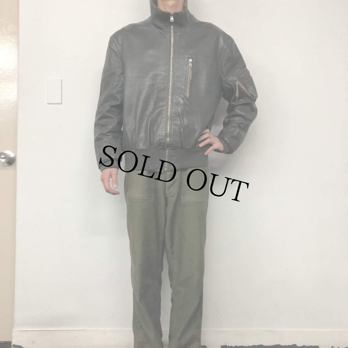 画像2: ドイツ軍 Flight Leather Jacket (2)