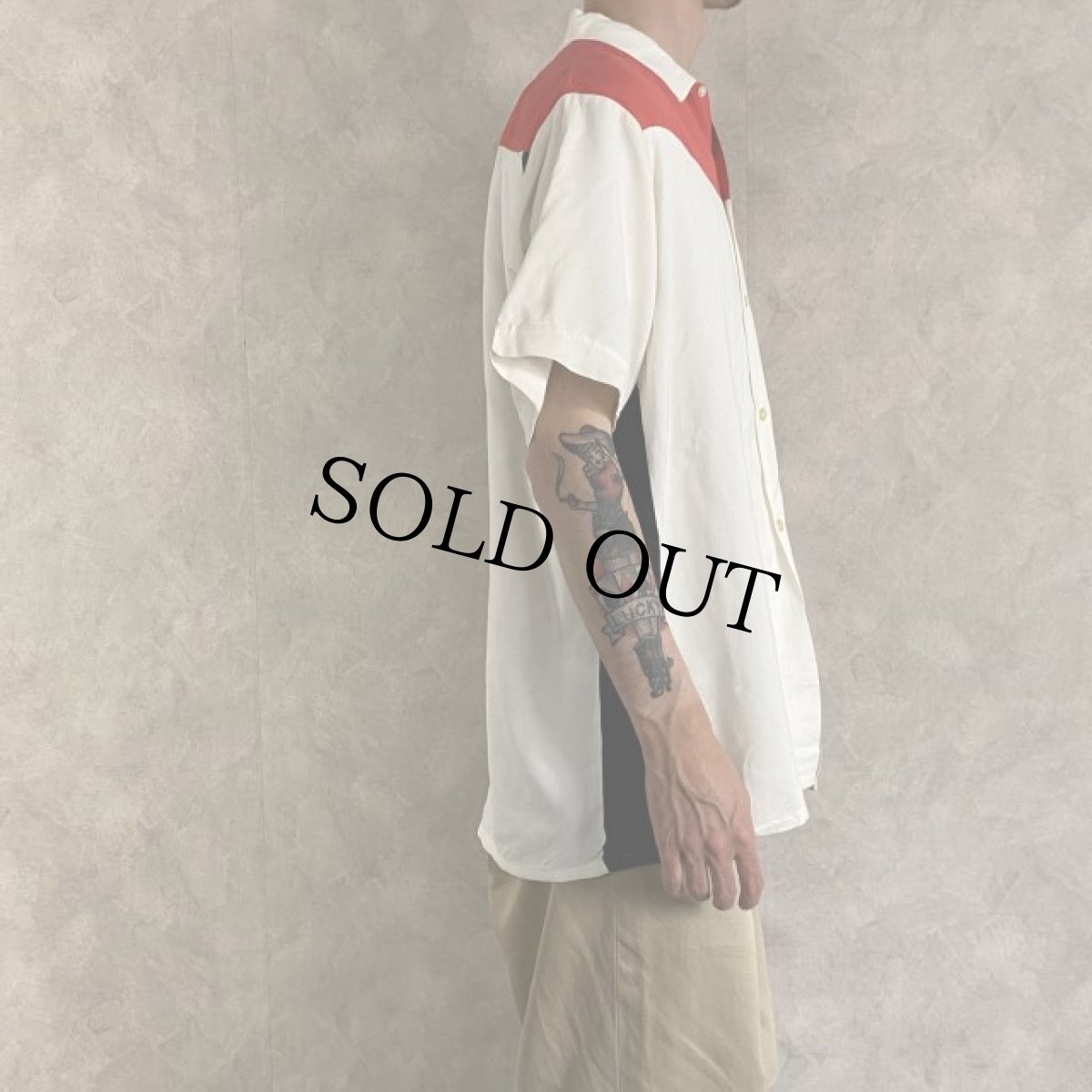 画像5: 60's Crown Prince Rayon Bowling Shirt L (5)