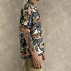 画像4: 60's Sports Wear JAPAN製 Rayon Hawaiian Shirt (4)