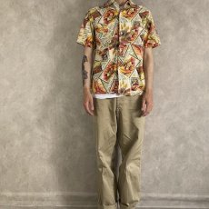画像2: 50's PENNY'S TOPFLIGHT Seersucker Hawaiian Shirt S (2)